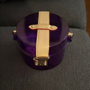 Purple and Tan Women's Accessory Box